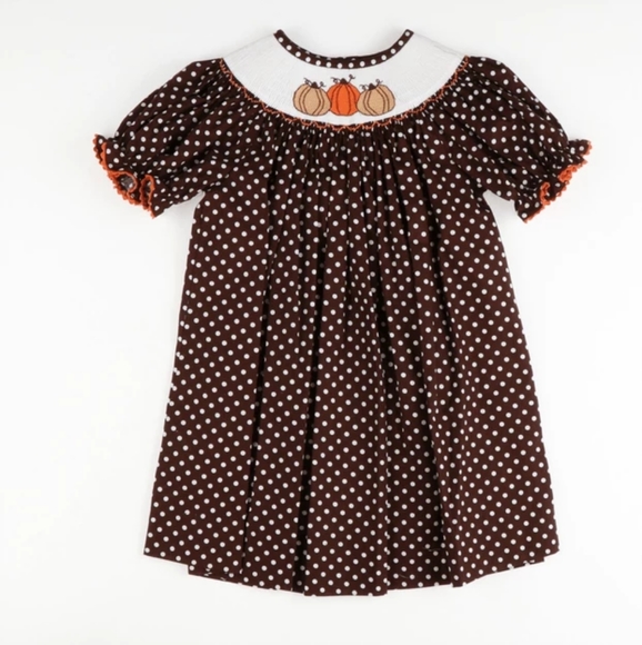 Pumpkin Bishop Dress - Picture 1 of 3